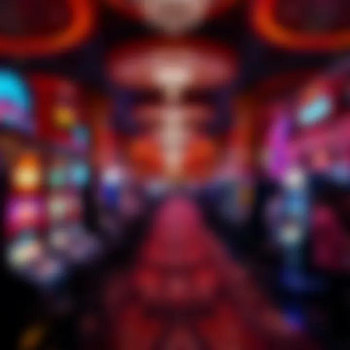 Vibrancy of the Casino Floor Inside view of a bustling casino floor at Encore Boston Harbor