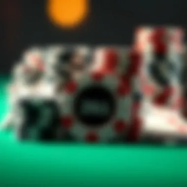 Illustration of poker chips in various denominations