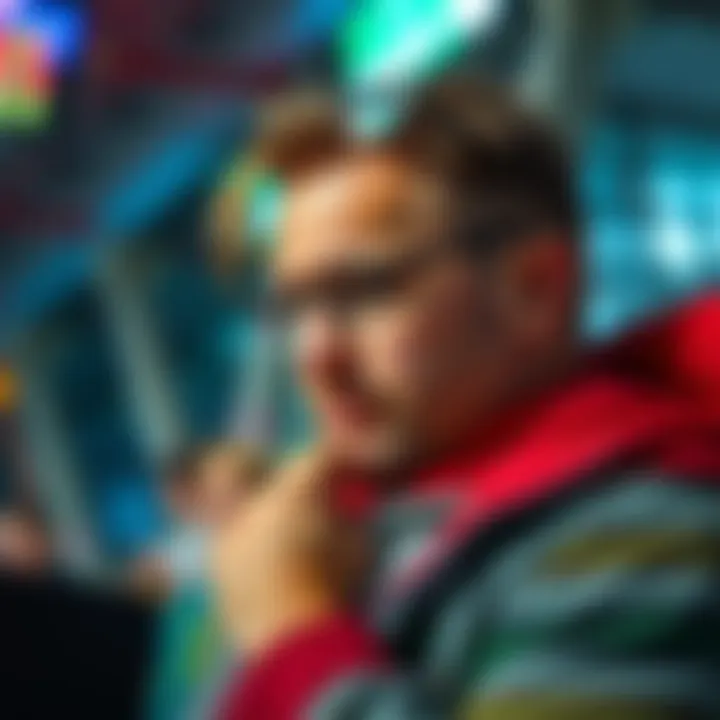 A thoughtful player considering their next ticket purchase