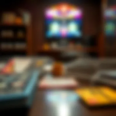 Variety of scratch lottery tickets displayed on a table