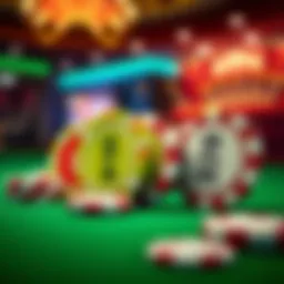 Illustration of casino chips representing various strategies