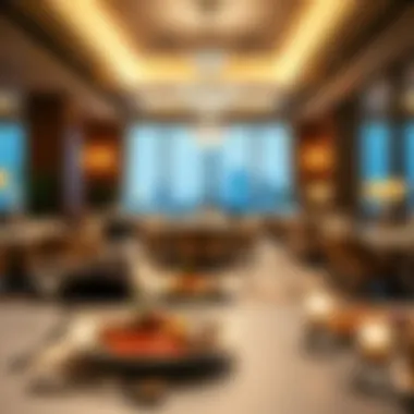 Elegant Dining Experience Elegant dining area with gourmet cuisine