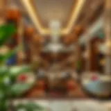 Luxurious lobby of Hyatt Regency Queens Casino