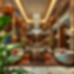 Luxurious lobby of Hyatt Regency Queens Casino