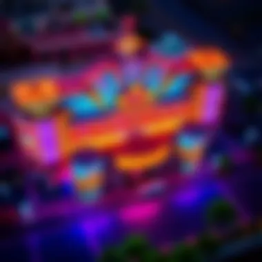 Aerial view of Las Cruces Casino showcasing its vibrant exterior