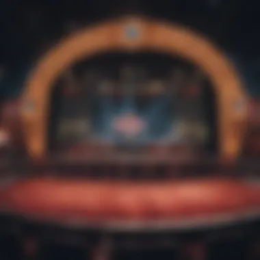 A stunning performance stage set up for entertainment events