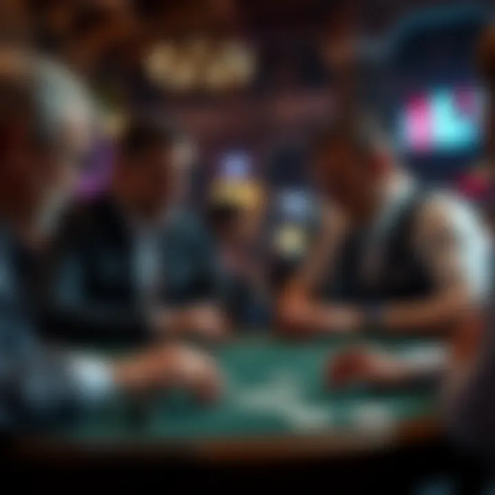 Players engaging in a competitive gin match