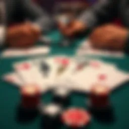 Strategic card arrangement in gin