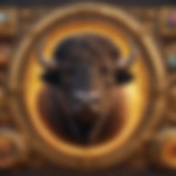 Illustration of the Buffalo Gold slot game interface showcasing vibrant graphics and symbols.