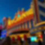 Exterior view of the new casino on Fremont Street showcasing its unique architectural design