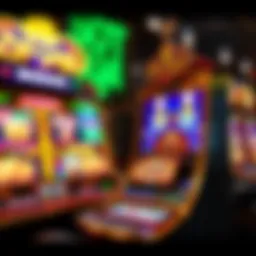 Intricately designed pot of gold gaming machine showcasing vibrant graphics