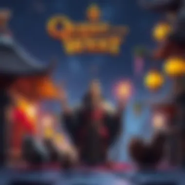 Thematic inspirations from the Quest to the West slot game.