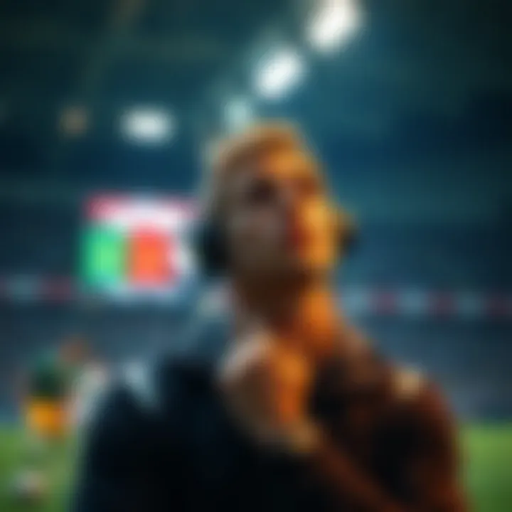 A contemplative individual reflecting on soccer match outcomes