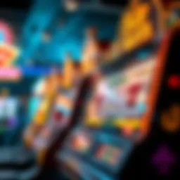 High limit slot machine in action