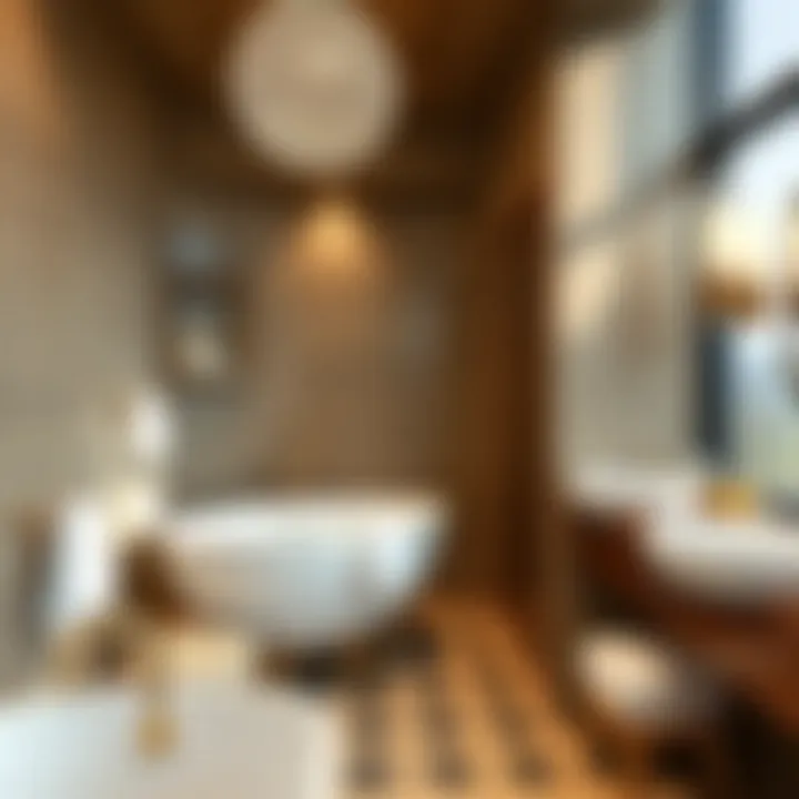 Lavish bathroom features in resort rooms