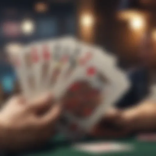 Illustration of Royal Flush hand in poker