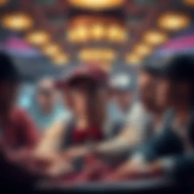 A montage of iconic poker stars showcasing their personalities