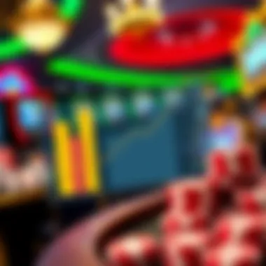 Graph depicting the impact of players cards on casino profitability