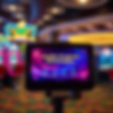 Loyalty program benefits displayed on a digital screen