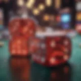 Illustration of casino dice with odds displayed