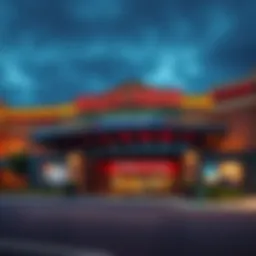 Exterior view of Valley Forge Casino showcasing its vibrant atmosphere