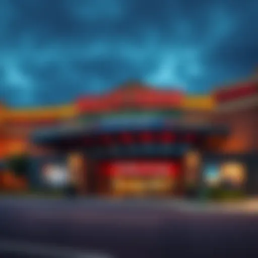 Exterior view of Valley Forge Casino showcasing its vibrant atmosphere