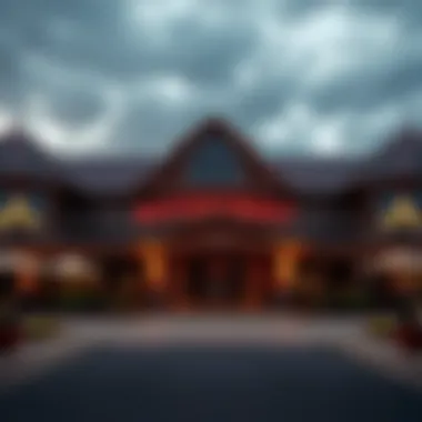 Exterior view of the Watersmeet MI Casino showcasing its architectural design