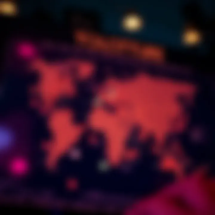 Map showing geographic availability of online lotteries