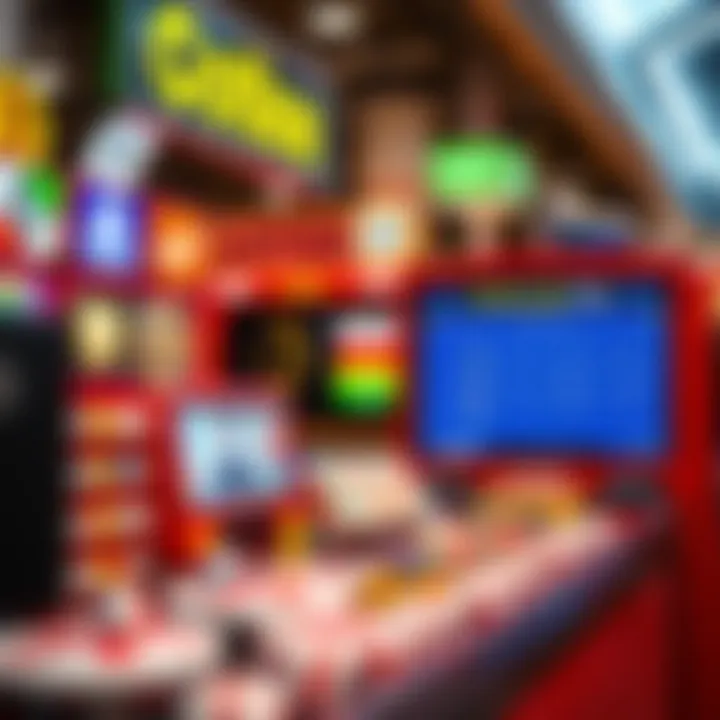 A vibrant display of online lottery platforms