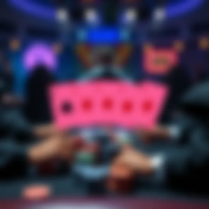 Successful Poker Strategy Visualization Visual representation of a successful poker strategy